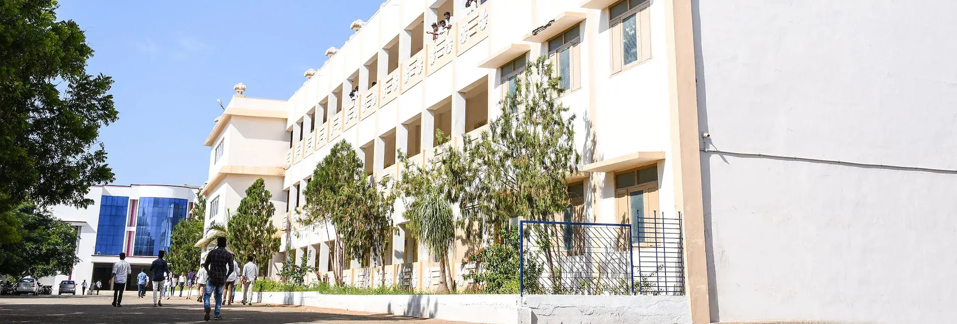 Park's College campus - the institutional facade in Tirupur, Tamil Nadu