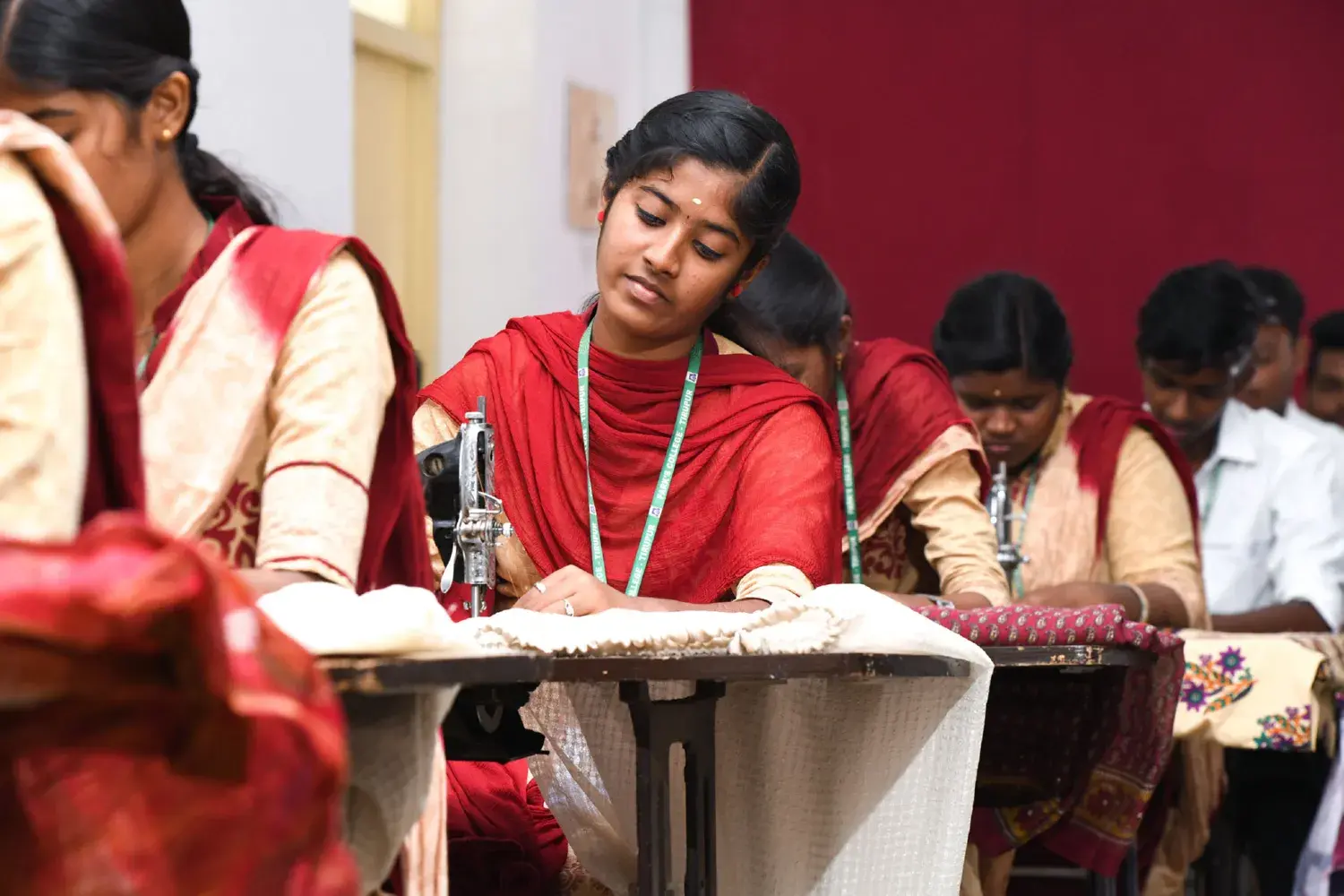 A Park's College student in the career development facility