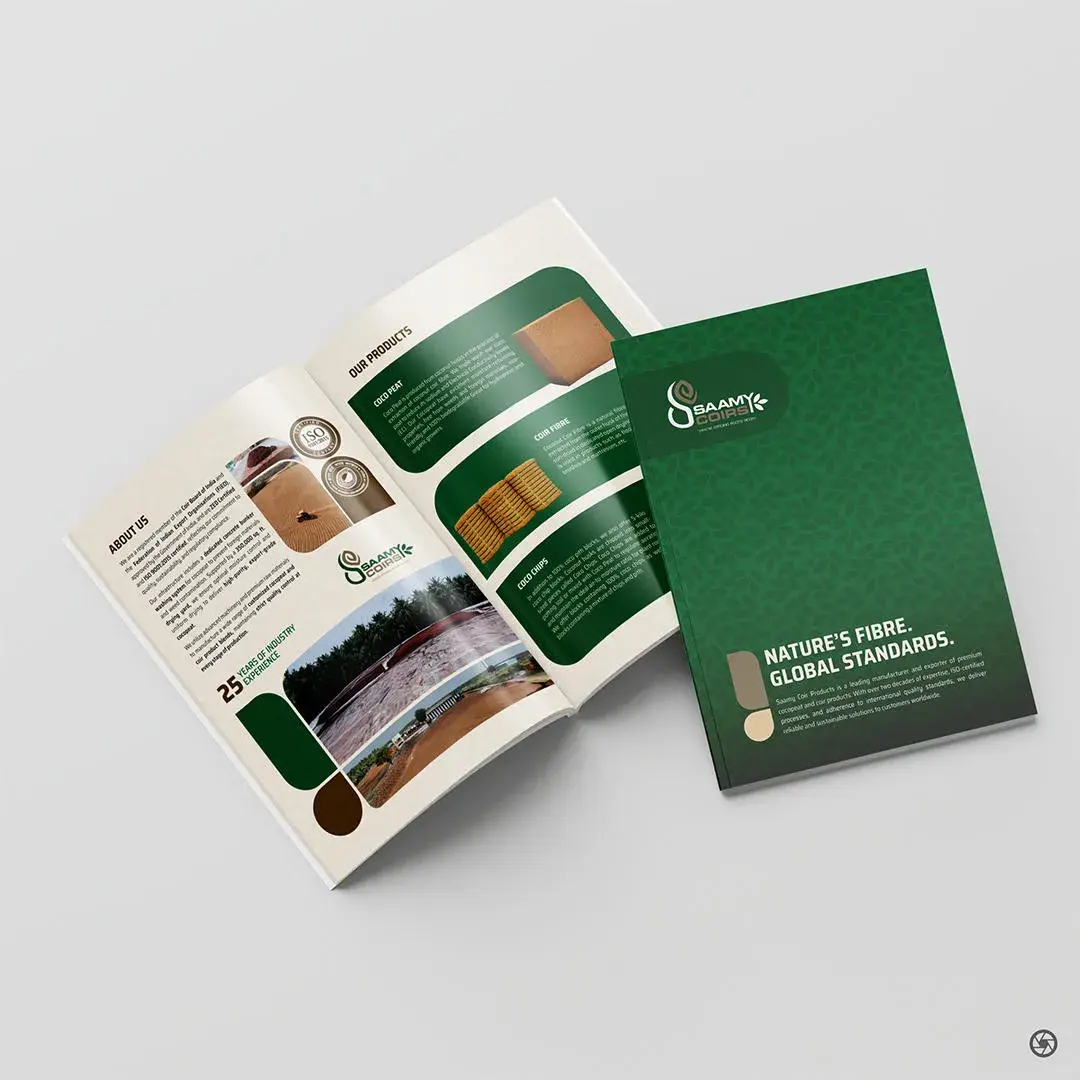 Saamy Coirs company brochure for export buyers